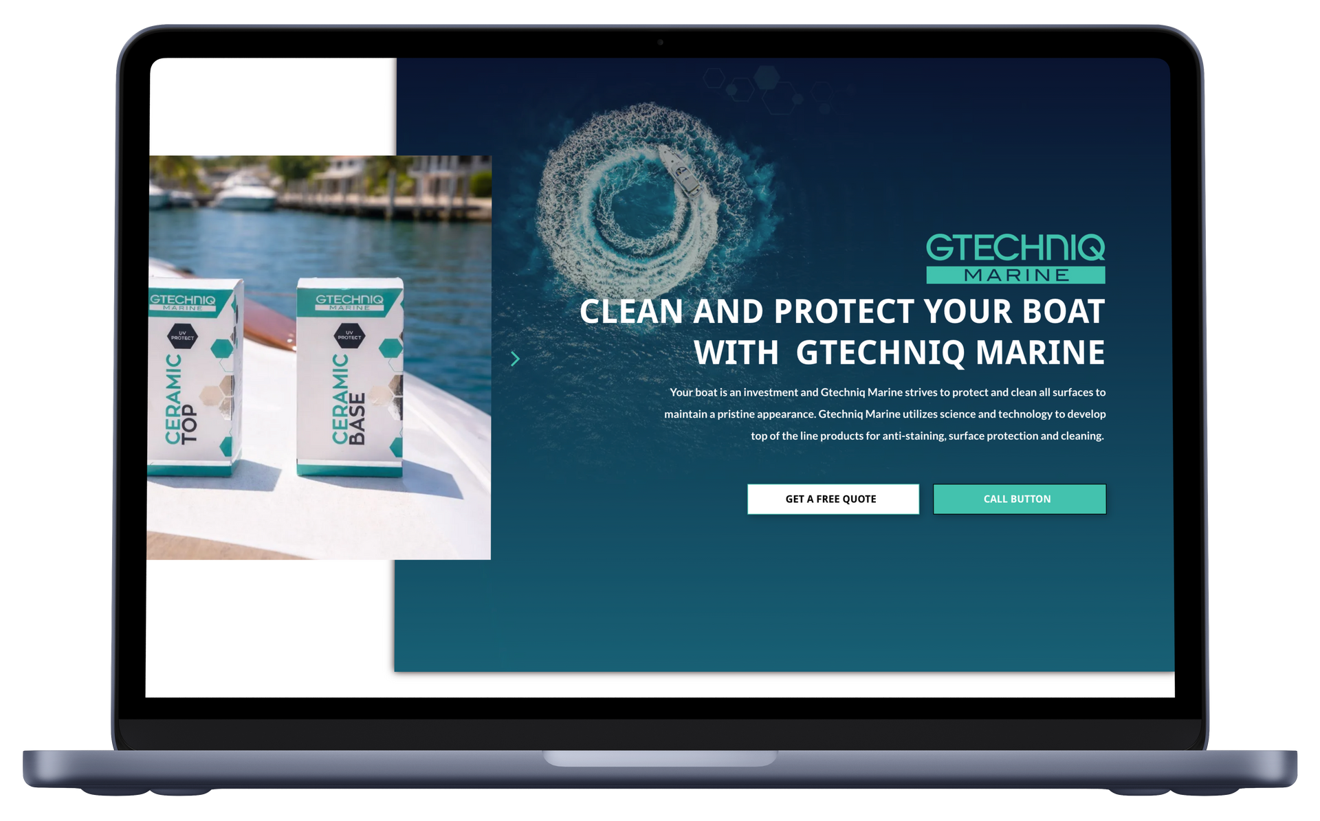 Gtechniq Website Page