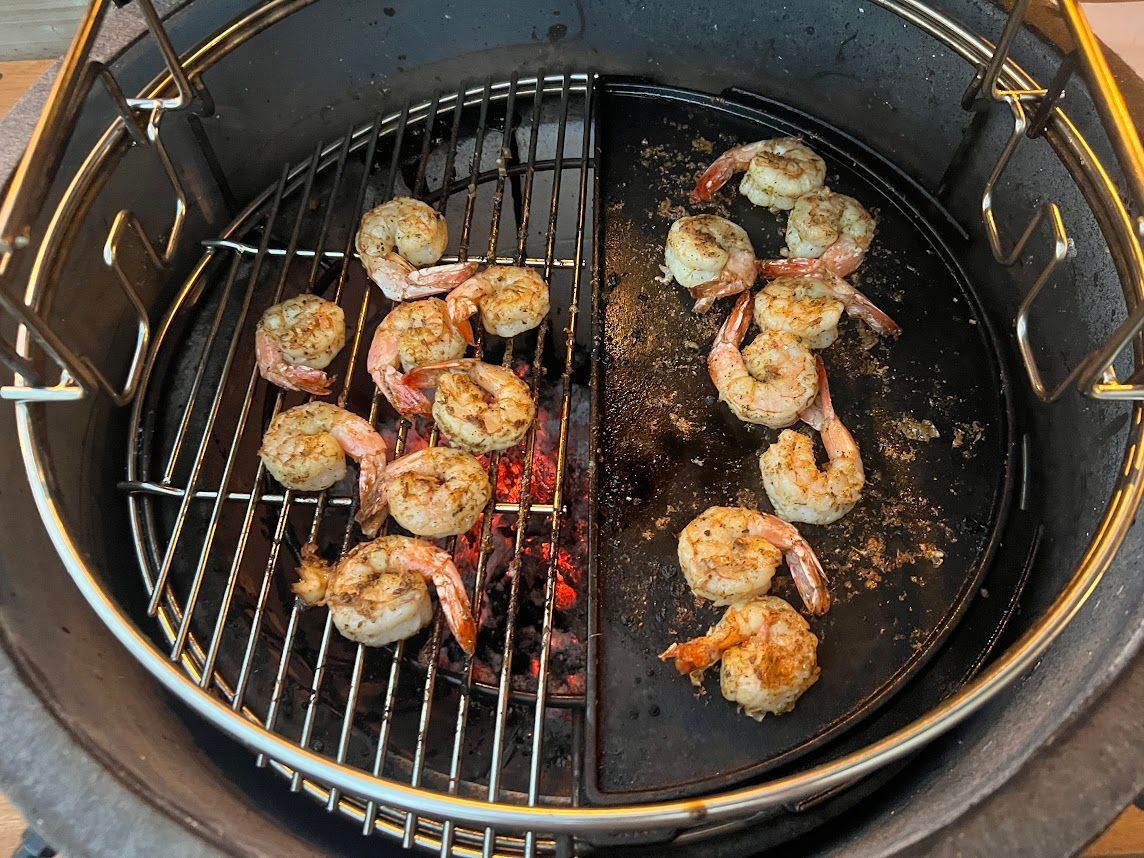 shrimp on the grill