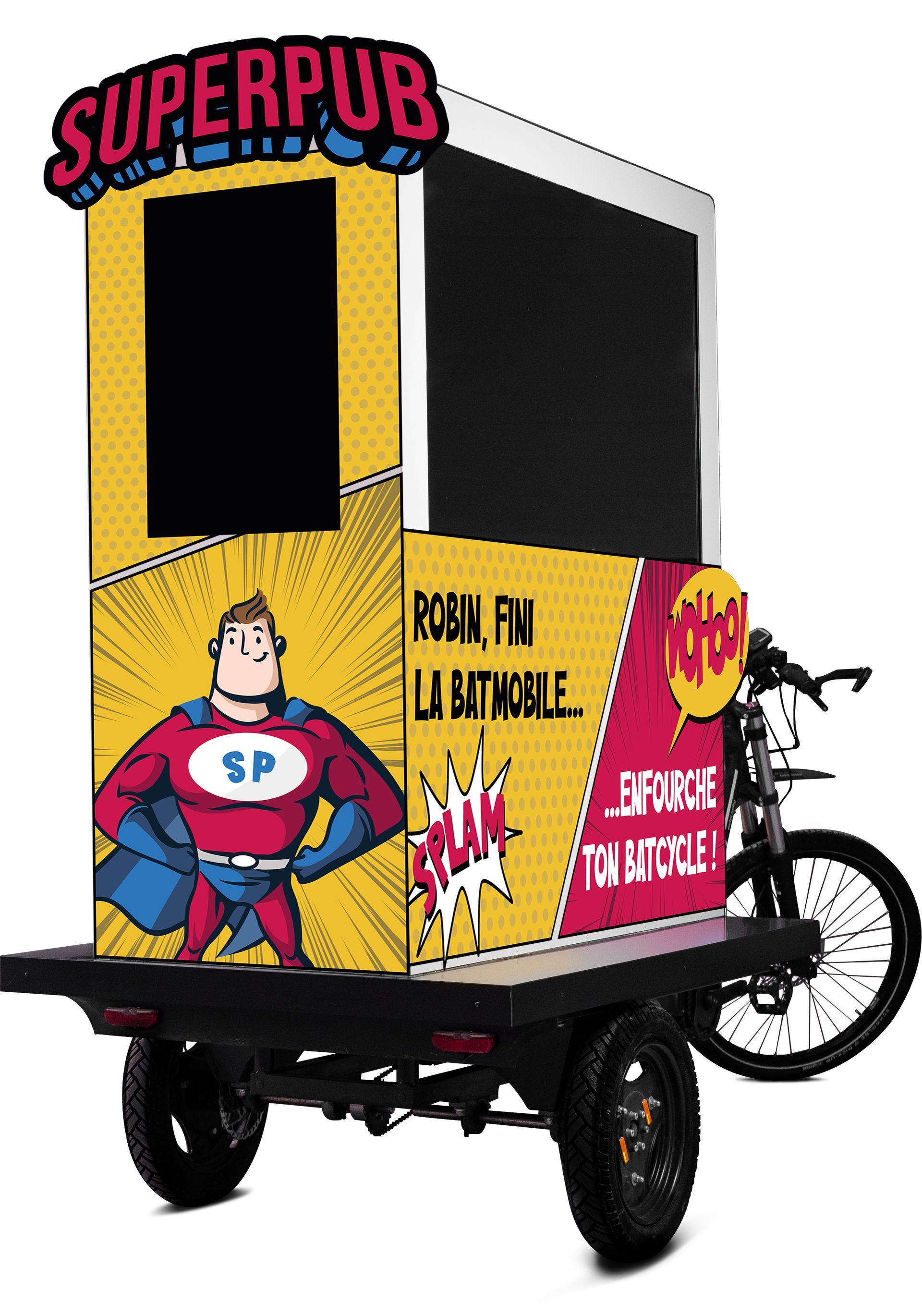 Vélo publicitaire pour street-marketing Eye-screen