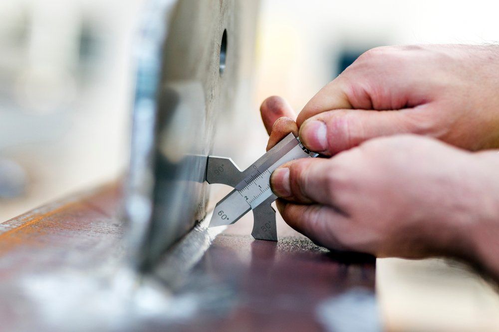 View Of The Measure Fillet Welding Thickness - Commercial Inspection & Testing in Paget, QLD