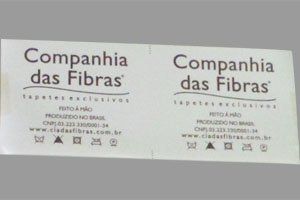 Etiquetas em Tecido - Compainha das fibras