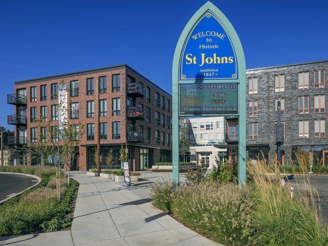 An exterior view of St. Johns historic area