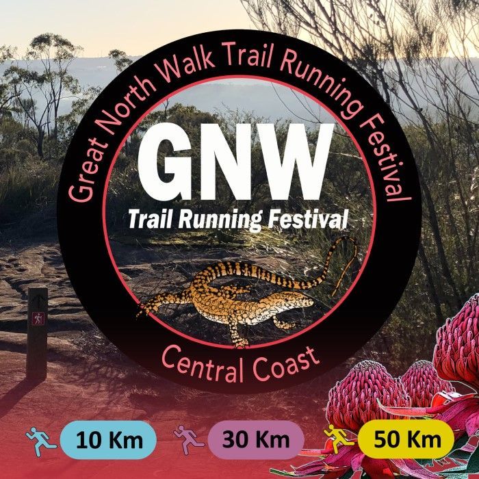 A single-day trail event using the Great North Walk through national parks of the Central Coast. Event starts and finishes at Patonga Beach. Race distances available are 10, 30 and 50km.