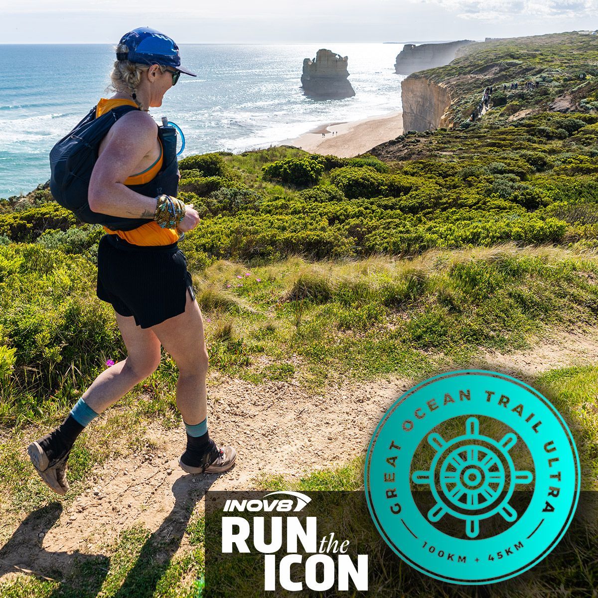 The Great Ocean Trail Ultra  - formerly the GOW100 - remains Australia's most iconic sea-side ultra, weaving its singletrack magic alongside Victoria's  renowned shipwreck coastline and finishing at the world famous Twelve Apostles. Staying true to its storied history as a grasssroots favourite for the ultra-running community, GOTU offers 100km solo, 55/45 relay team of two or a 45km 'taster' ultra.