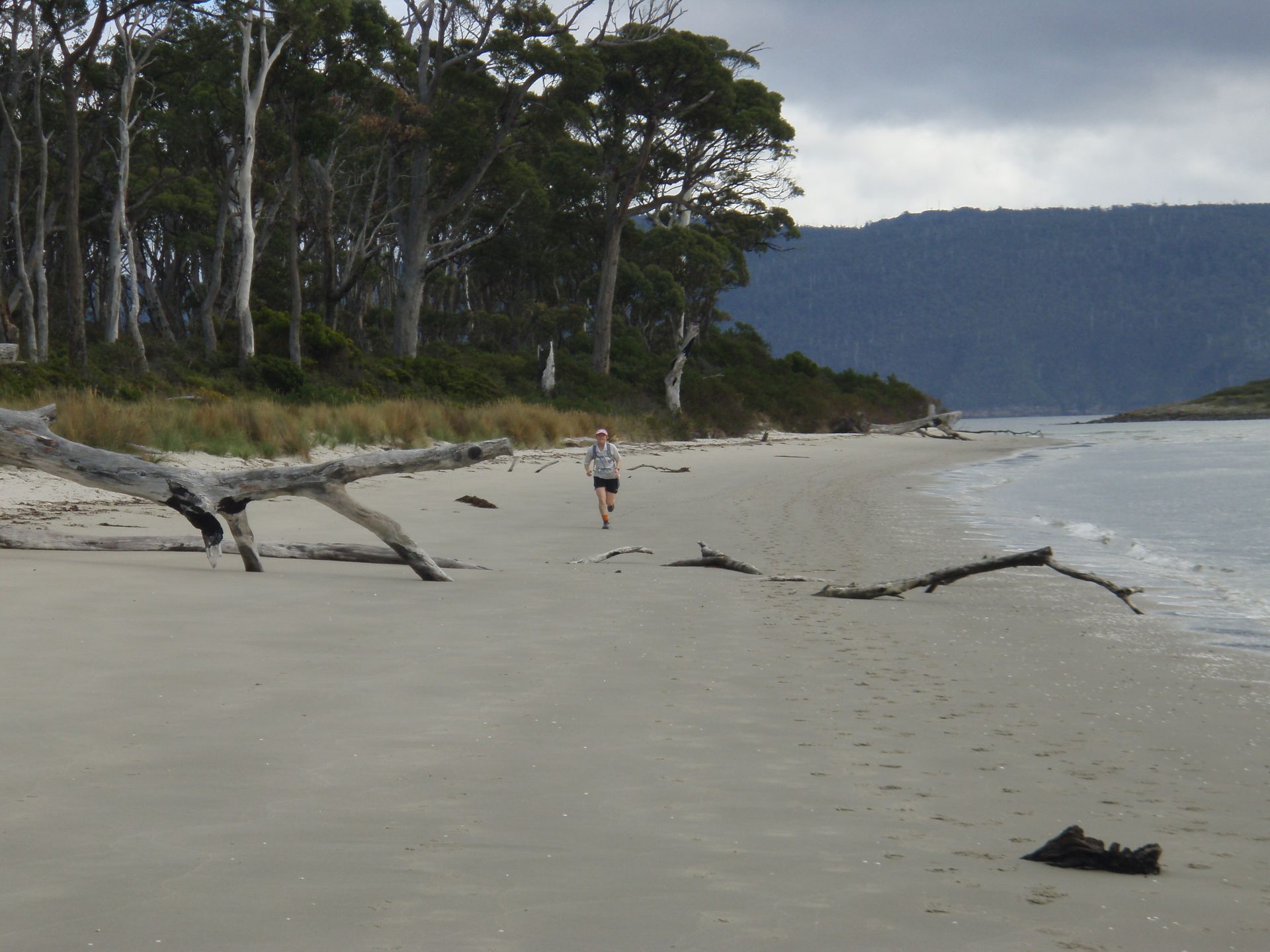 This run starts at the Jetty beach campground and does a clockwise loop of the peninsula. Starting out on the 4wd track down the western side provides magnificent views of the D'Entrecasteaux Channel and the Southern ranges. At the bottom, runners take in a rare view of Partridge Island from the picturesque Butlers Beach before following a beautiful single track along the eastern side of the peninsula back to Jetty Beach.