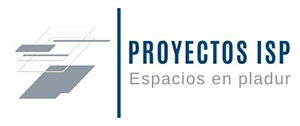 A logo for proyectos isp espacios en pladur