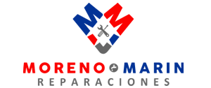 A logo for a company called moreno marin reparaciones