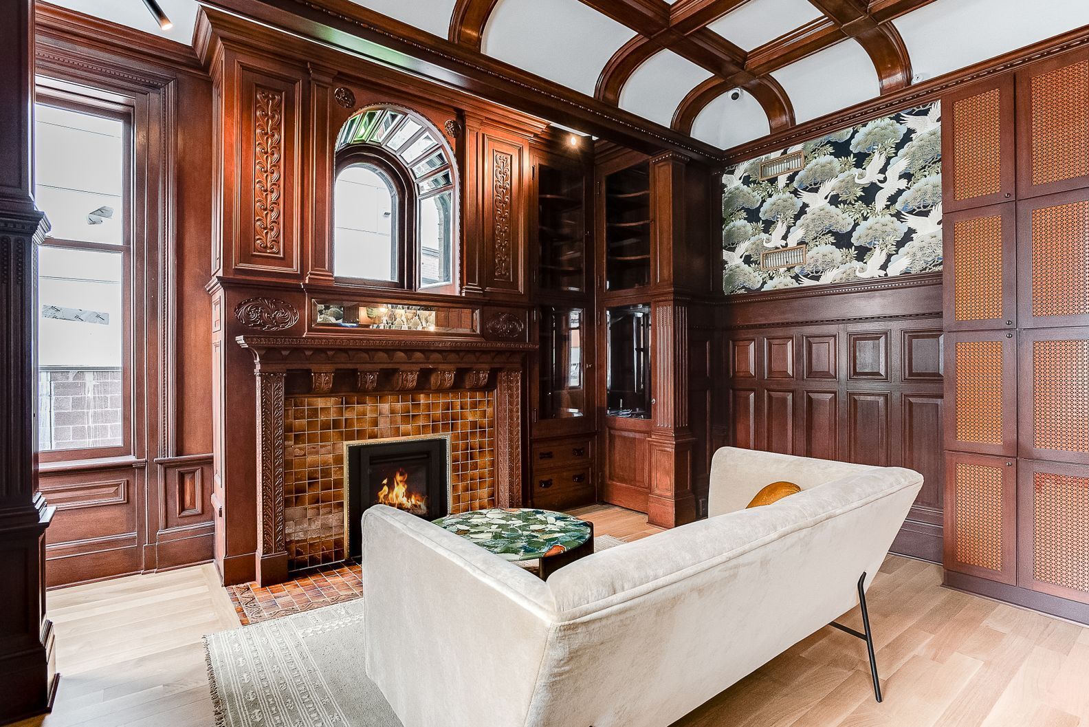 Building entryway couch