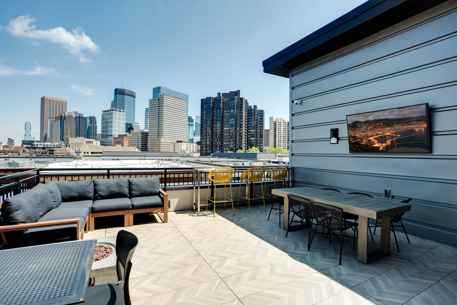 Rooftop Deck with Downtown Views
