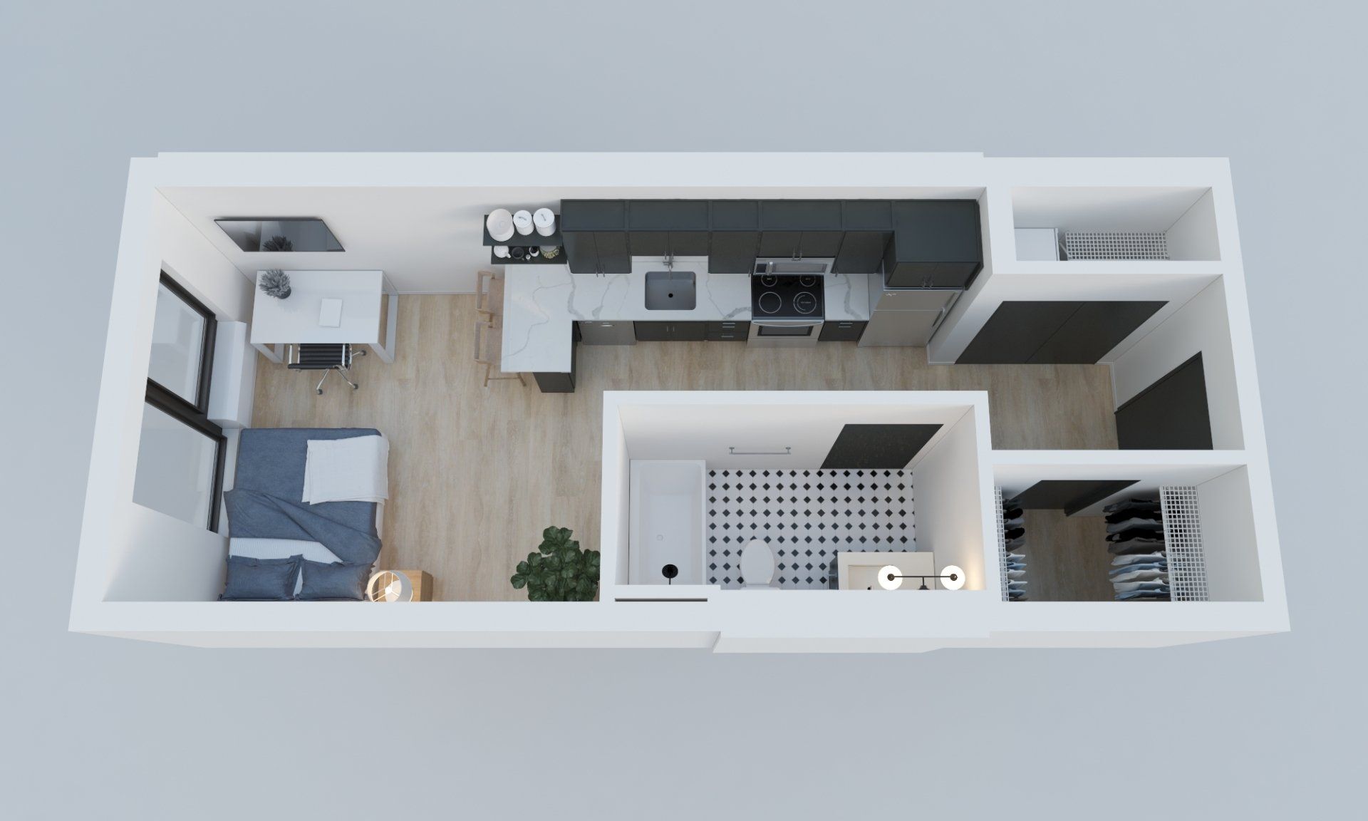 LaFontaine Studio Floor plan