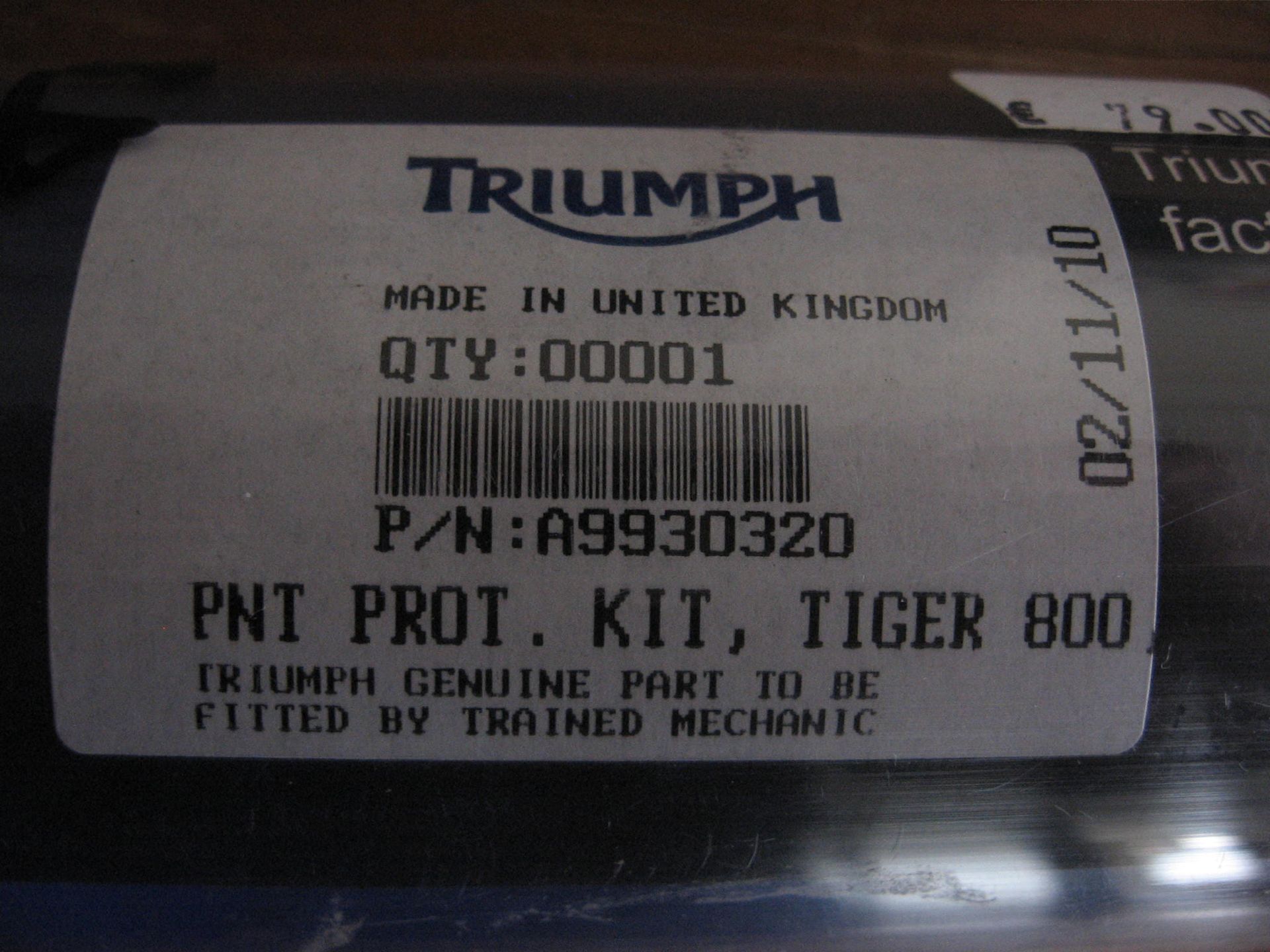paint protectionkit // tiger 800 tiger800xc 2011-2013				A9930320