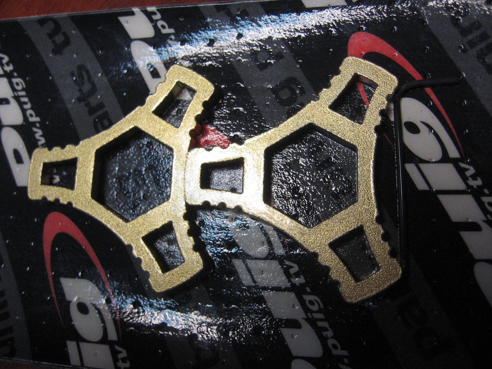 Set fork preload adjuster gold 22 mm	,	Puig18430