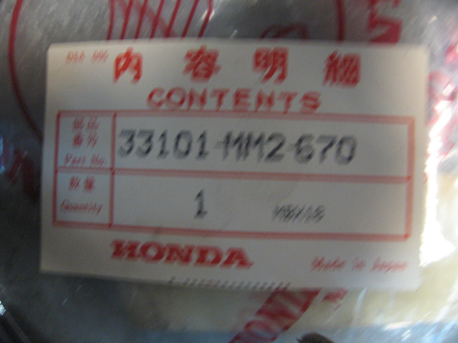 Koplamprand – cmx450c vt1100c 87-95 vt600c		oem		33101-mm2-670