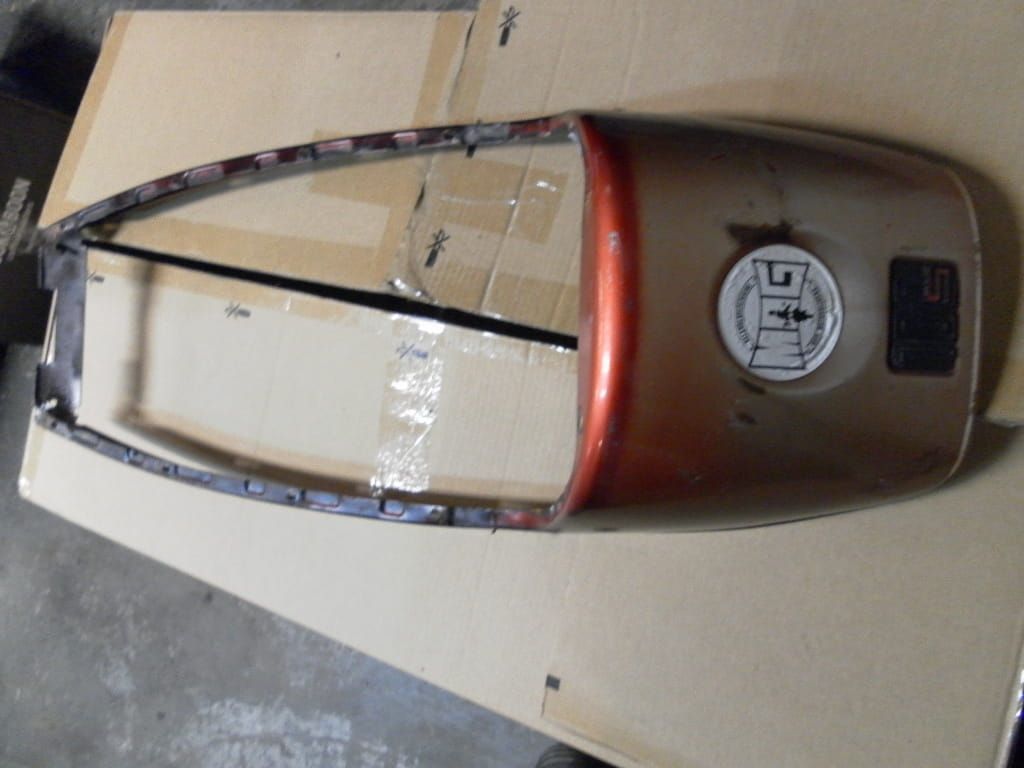 Kontje / beplating zadel , lakschade	r100s r100rt , r80	52531232446