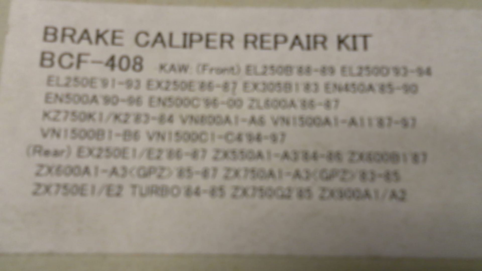 remklauwrevisiekit 		tourmax	Bcf-408 , Ltd454 1985-89 , en500s 92-92 vulcan 500 , el250  88-2003