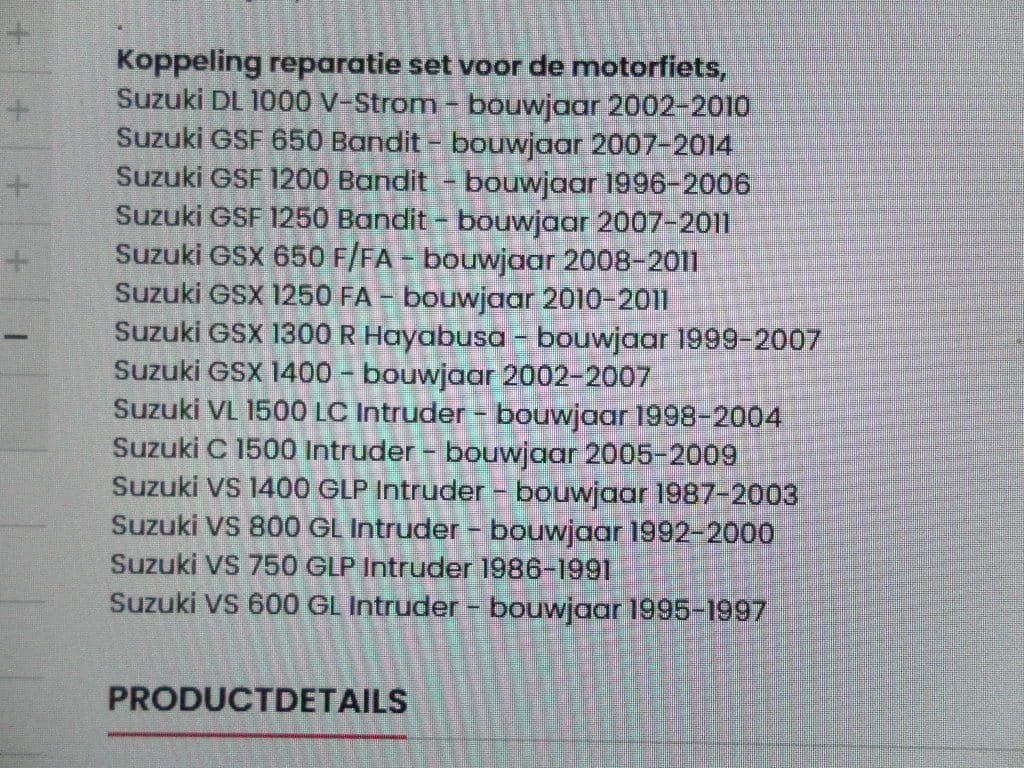 reparatieset koppelingscilinder   Msc-301