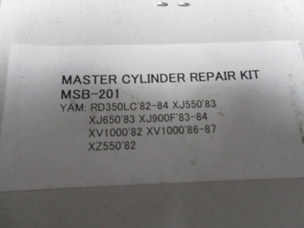 reparatiekit hoofdremcilinder voorrem			Msb-201 , xjr1200 sp , xz550 , xvz1300 2000