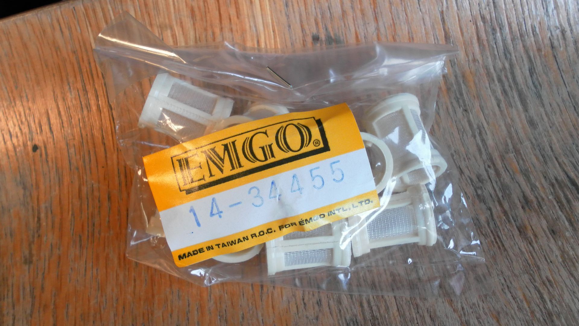 10x benzine	nylon reservefilter voor Emgo 1/4