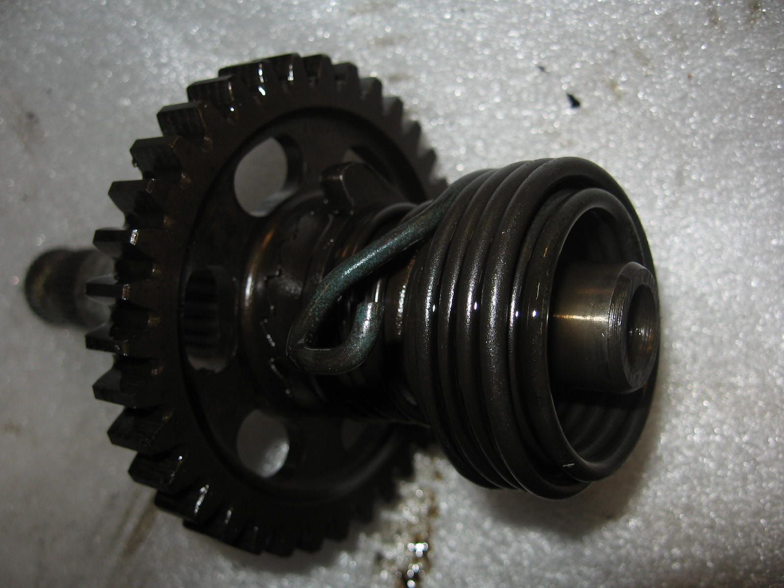 kichstart as kompleet (met kickstarttandwiel en veer / nette splines )	Xbr500 gb500	28211-kn8-000 , 28250-mg3-000 , 28261-mk2-000