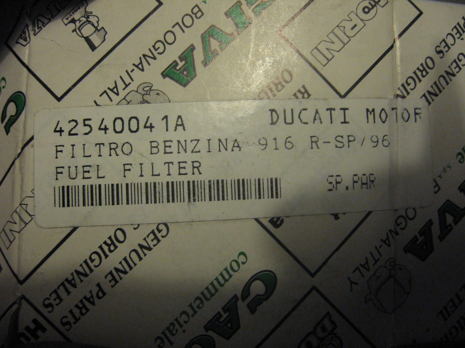 benzinefilter	Ducati 916 R-SP 96	, st4 st3,  monter, 42540041A  , FB759