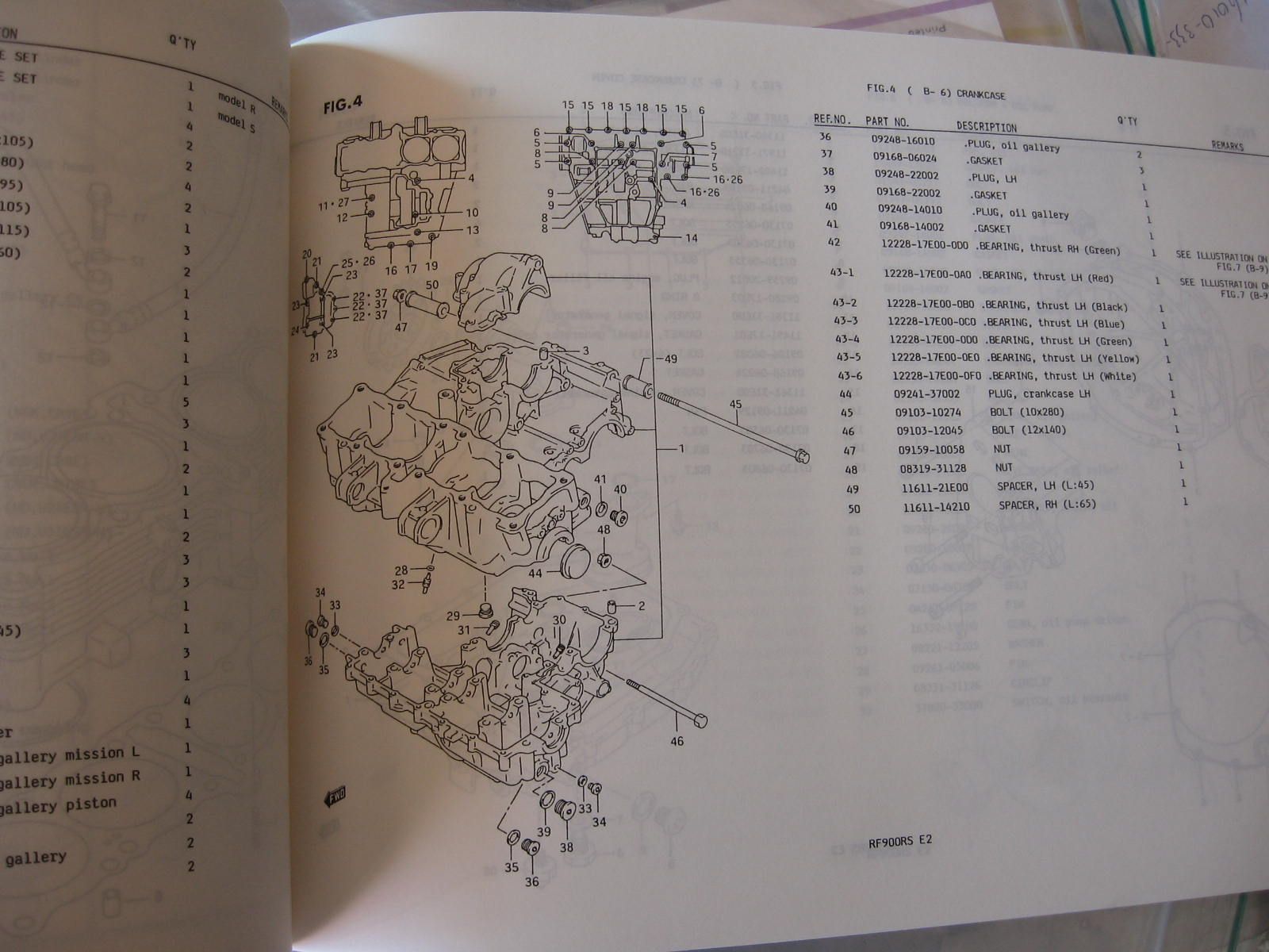 suzuki parts catalogue 3e editie 1994-6	RF900RR , RF900RS ,gt73a/gt73b/gt73c/gt73d		9900b-30095-010	zeer goede staat