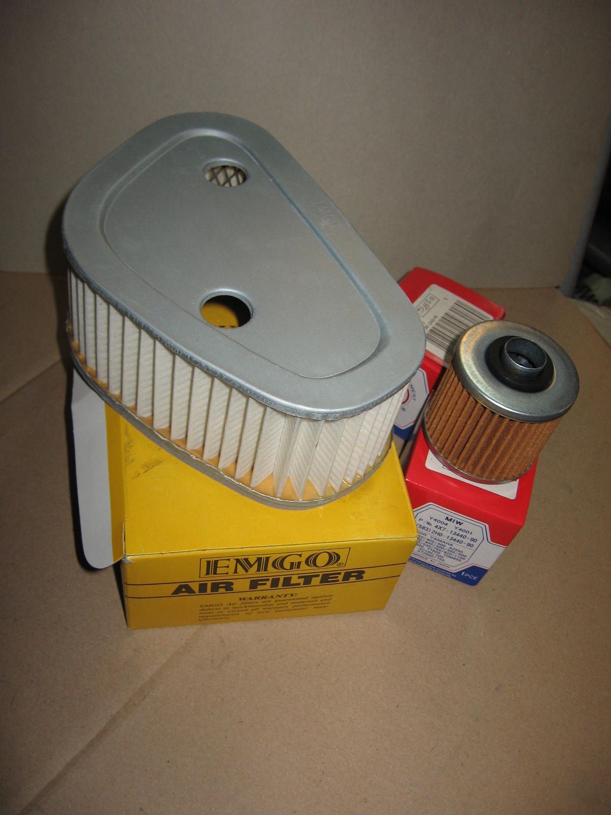 luchtfilter en oliefilter voor XV750SE 81-83 , xv750 81-83 , XV920 rh rj 81-82 , tr1