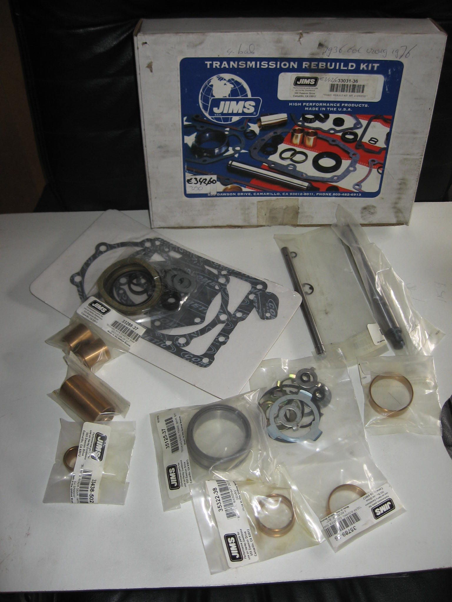 transmission rebuild kit van JIMS BT 4-bak 1936-E 1976 , Zodiac 237344 , 33031-36