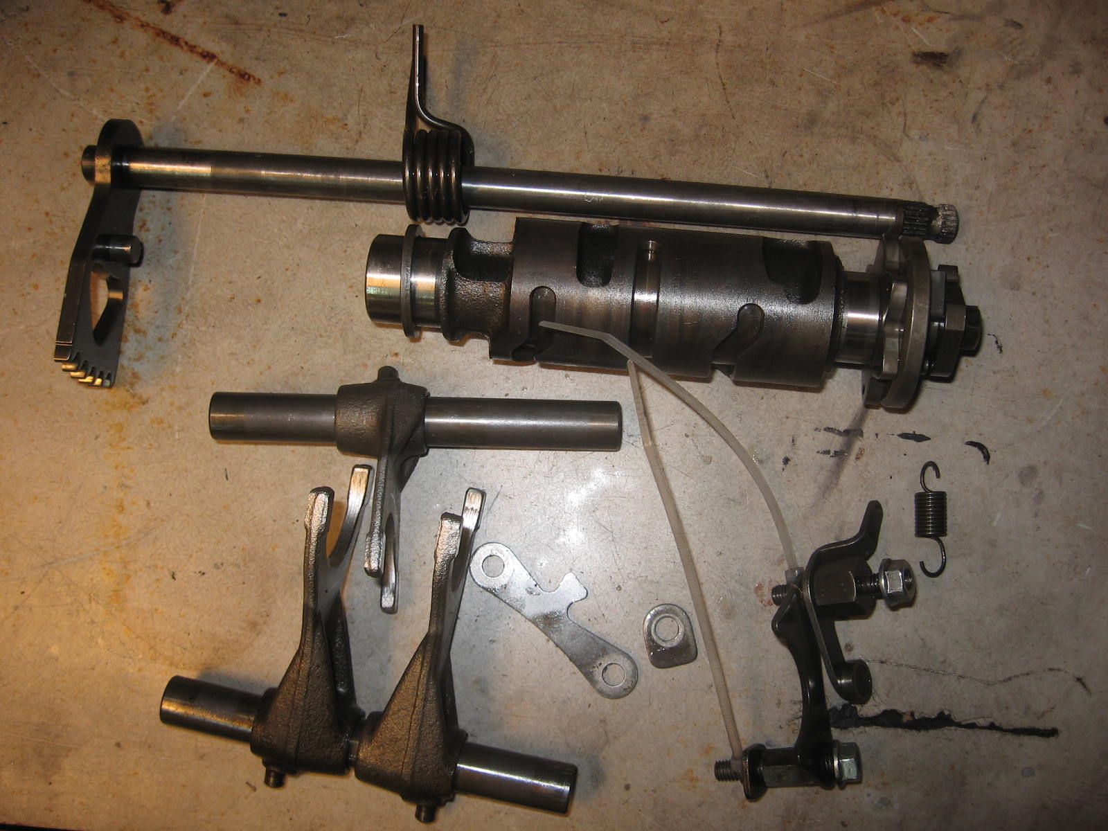 gearshift mechanisme – vs700/750 1986