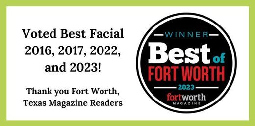 Best of Fort Worth Facial Winner badge
