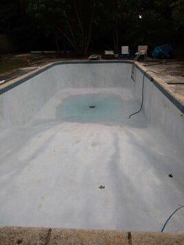 Green water in the pool (After) — heat pumps in Lakeland, FL