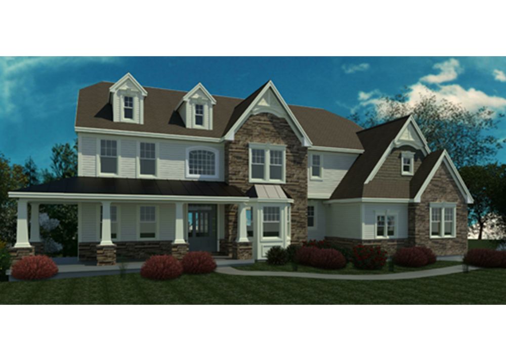 Manchester 5 BR, 3.5 BA Primary Up - Front Elevation