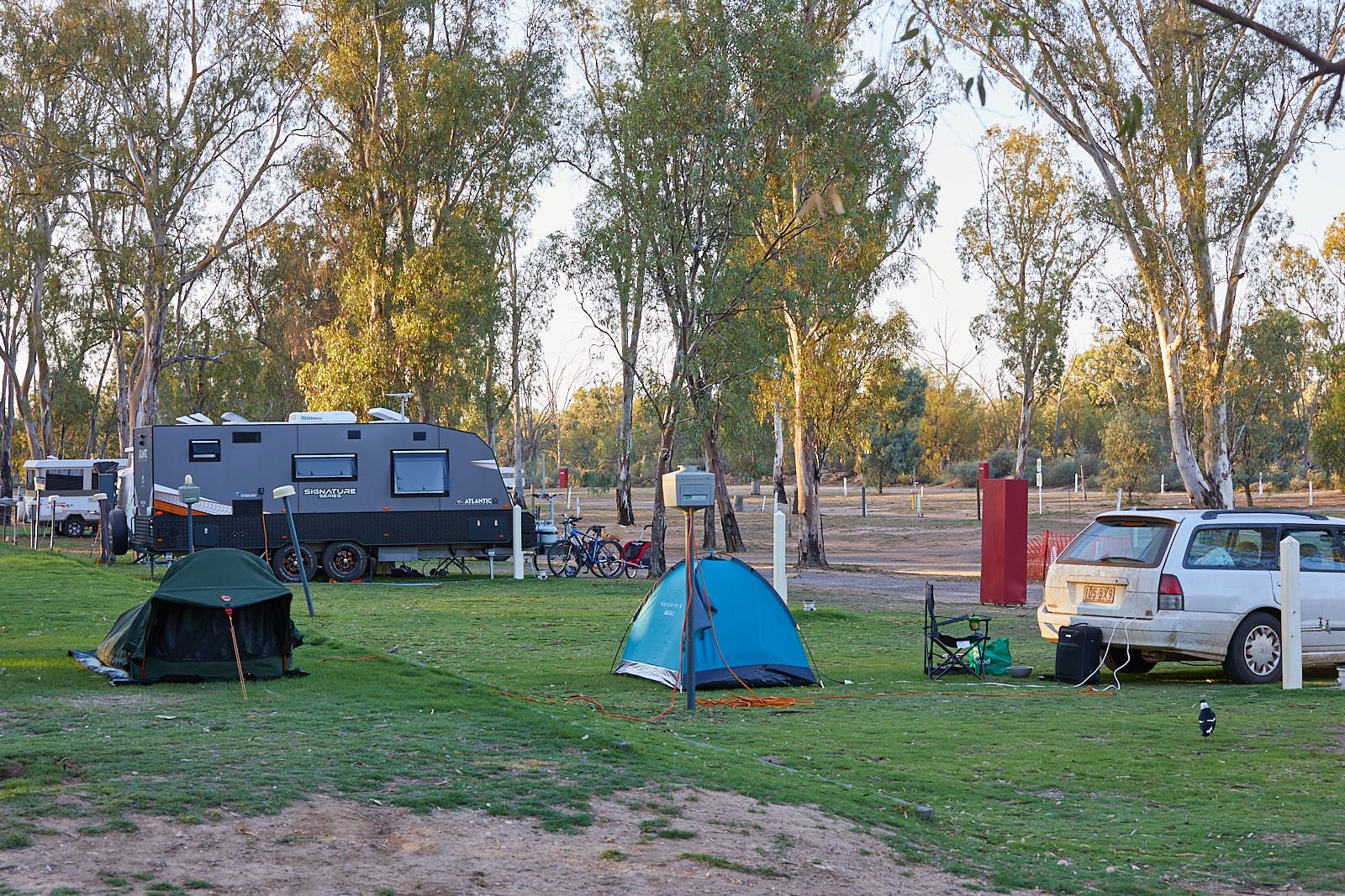 Apex Riverbeach Holiday Park caravan and camp site