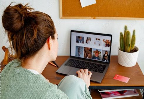 Women looking at laptop screen