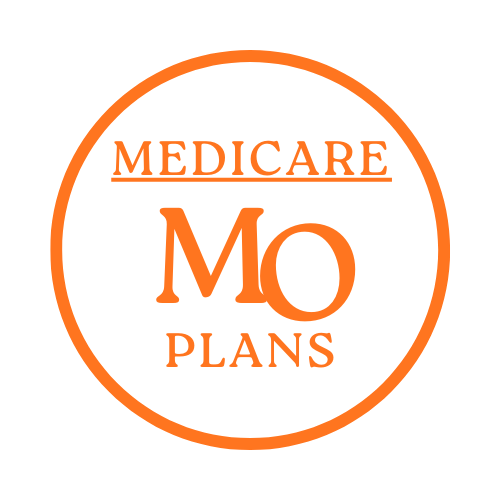 Logo for Medicare Options for Missouri: blue circle with 