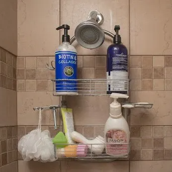 Shower caddies are another great way to keep your bathroom products in order