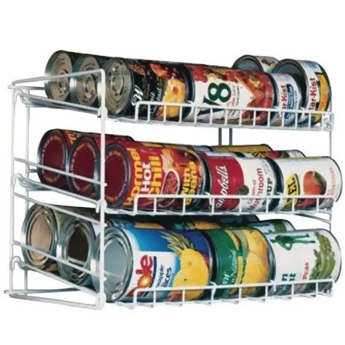 can rack that can be stored inside of a cabinet or pantry