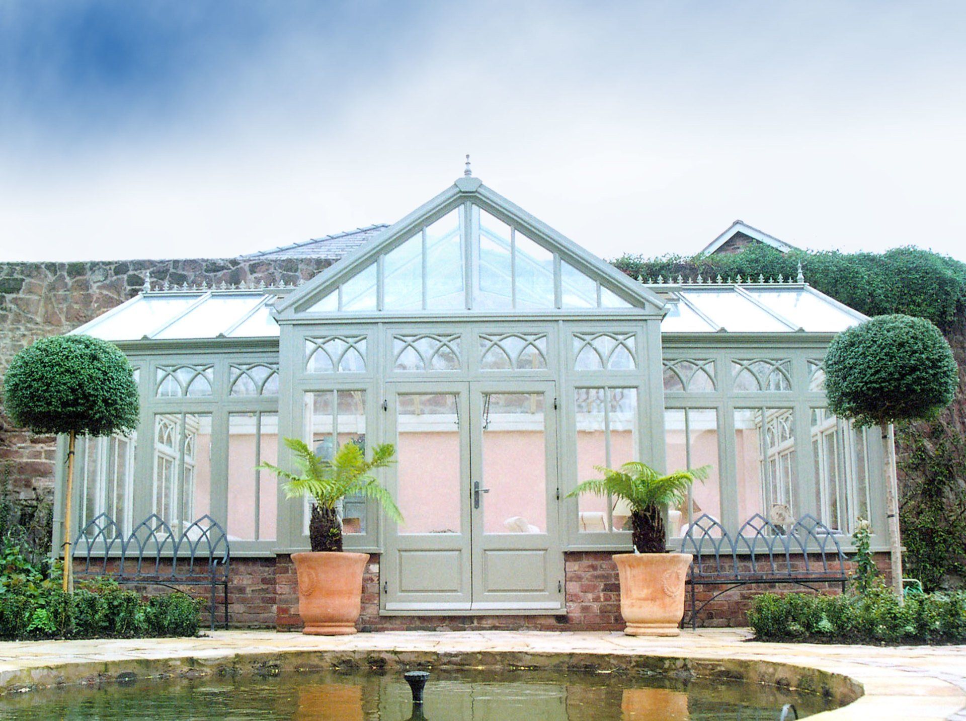 White Trim Luxury Conservatory installed by Holts Orangeries