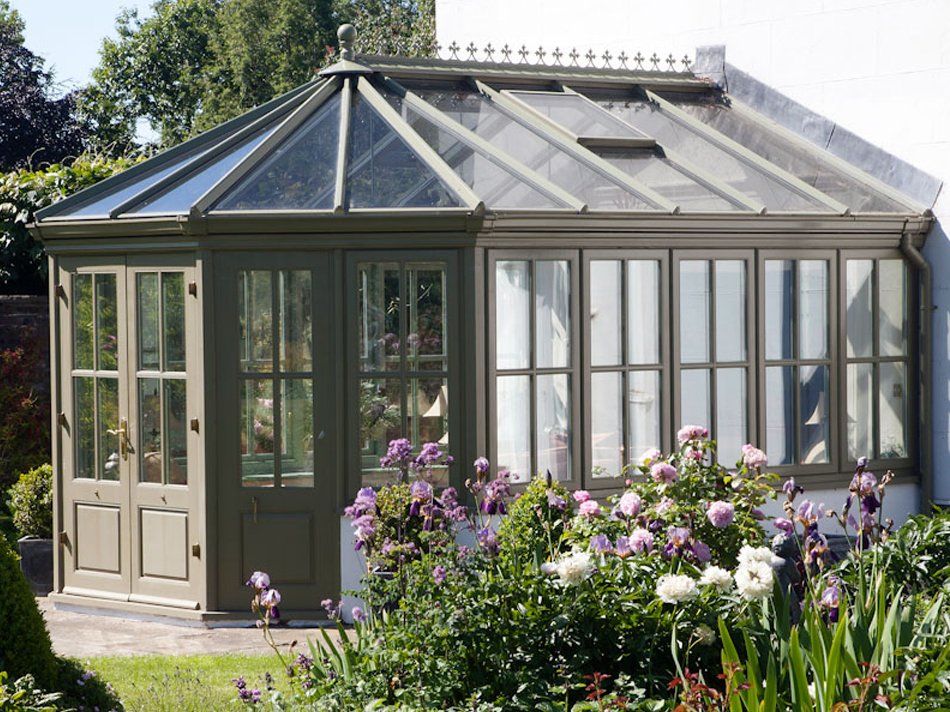 Light Brown Home Conservatory  Addition Installed by Holts Orangeries.