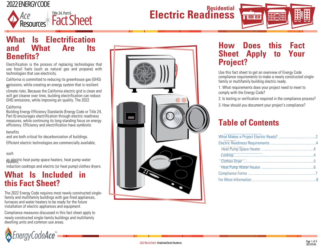 A fact sheet about electric readiness is displayed on a white background.