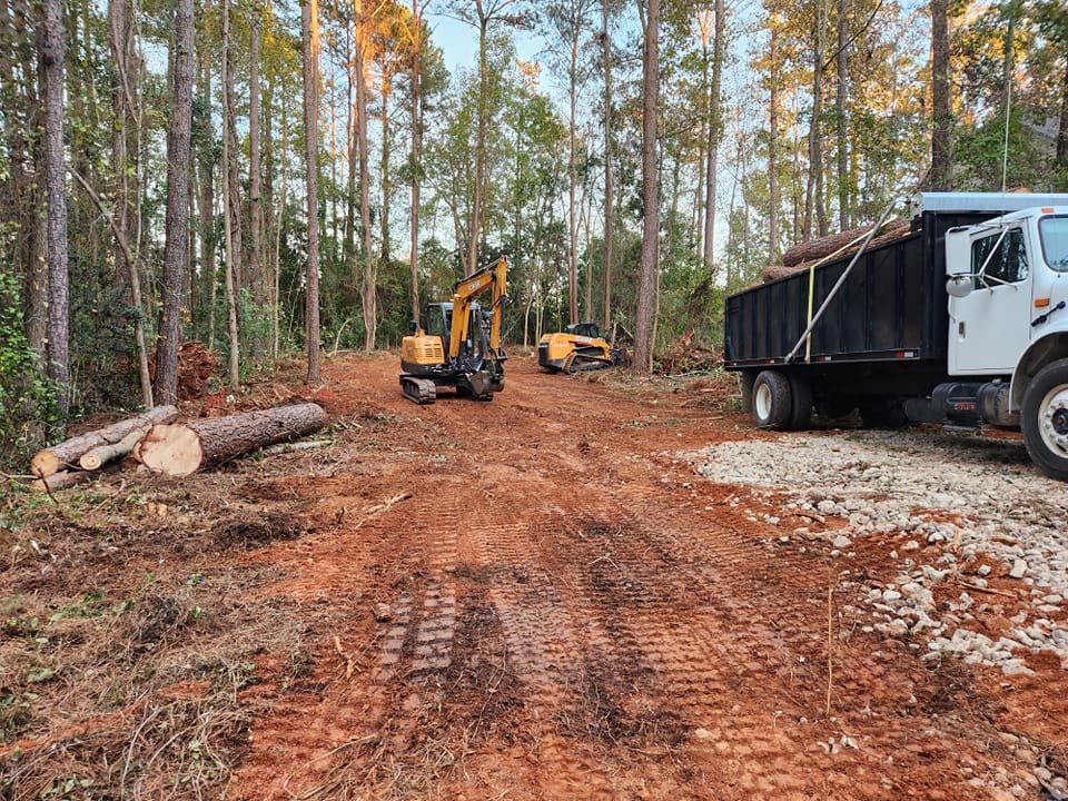 Excavator on Work — Pelion, SC — Hereford and Son LLC