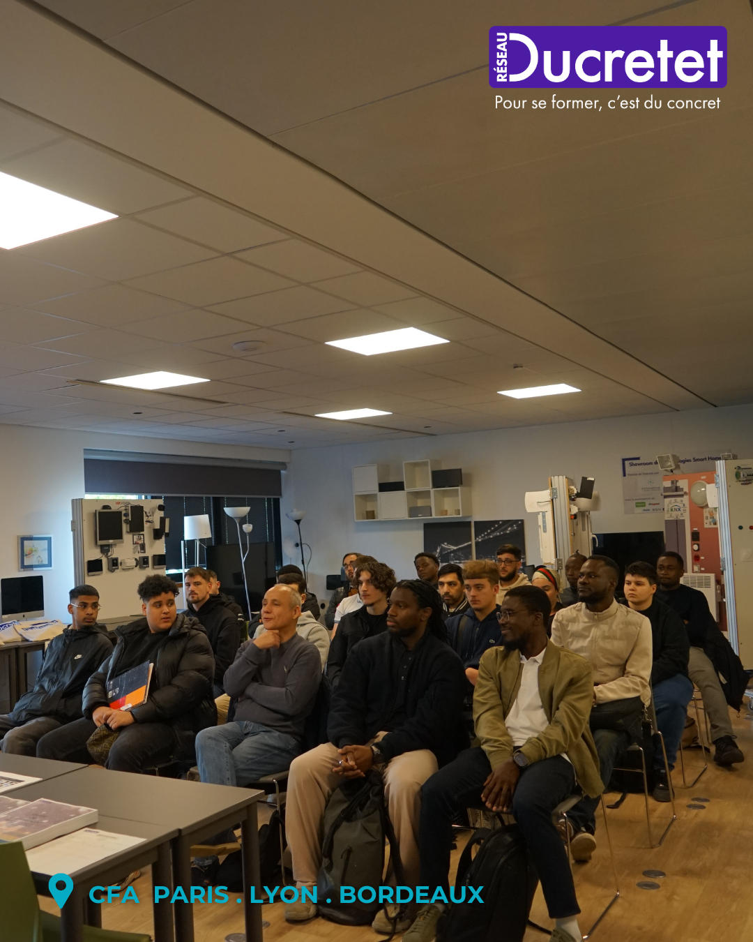 Photo de la rentrée des apprenants du CFA Ducretet 2026-2027