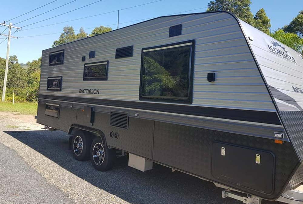 Newly Re-sheeted Caravan — Caravan Servicing in Coffs Harbour in North Boambee Vally, NSW
