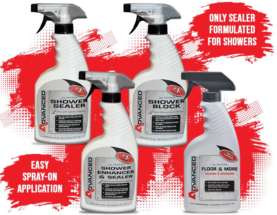 HIGH QUALITY SHOWER CLEANERS AND SEALERS