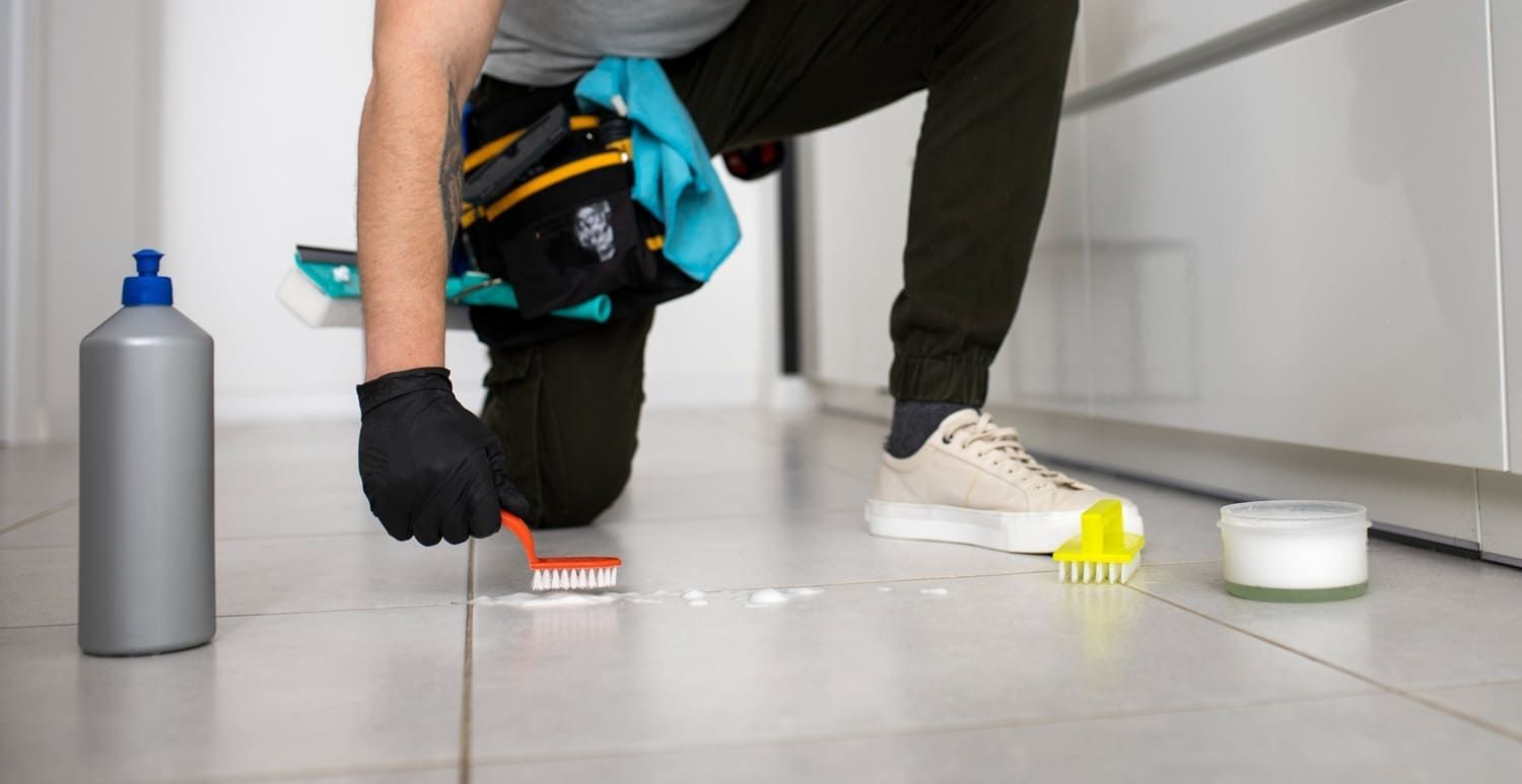 how to clean grout