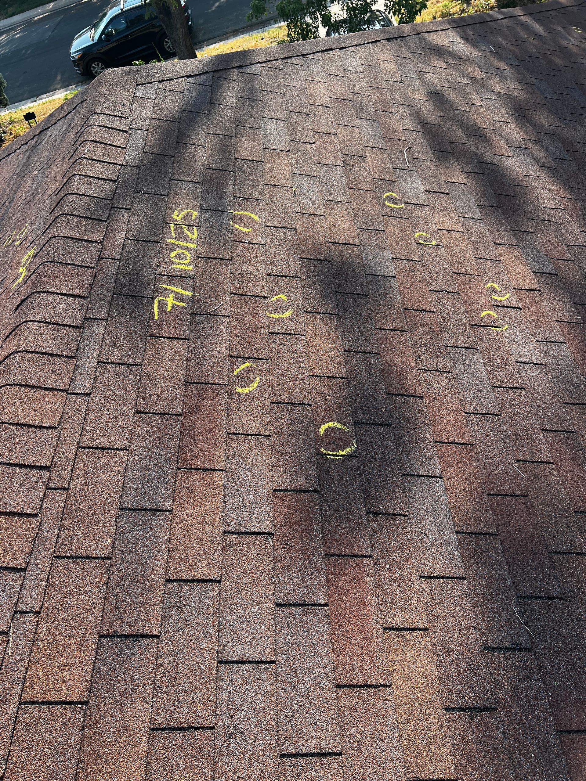 Hail and storm damage documented by Precision Exteriors Restoration in the Denver area
