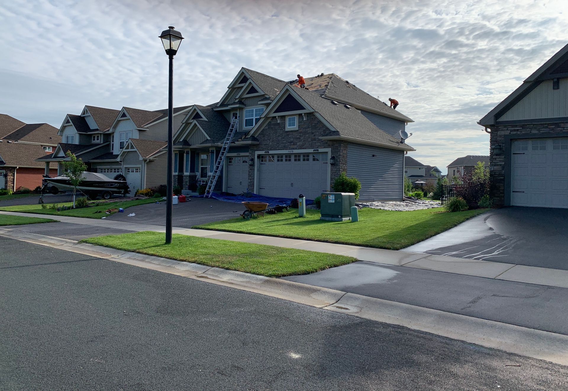 Precision Working on a roof