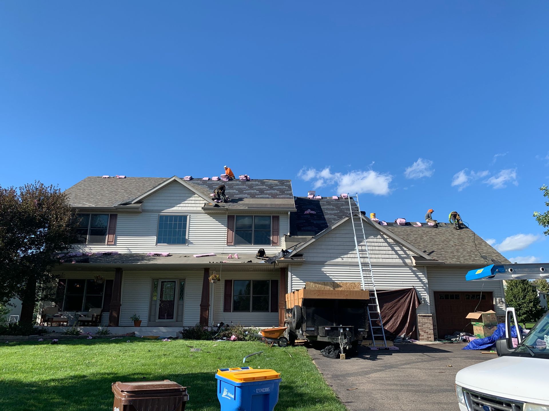 Finishing a new roof by Precision Exteriors