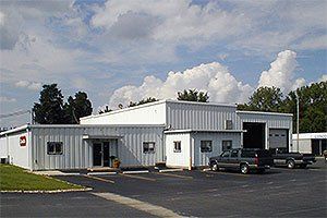 Office with Cars Parked — Columbus, IN — David’s Inc
