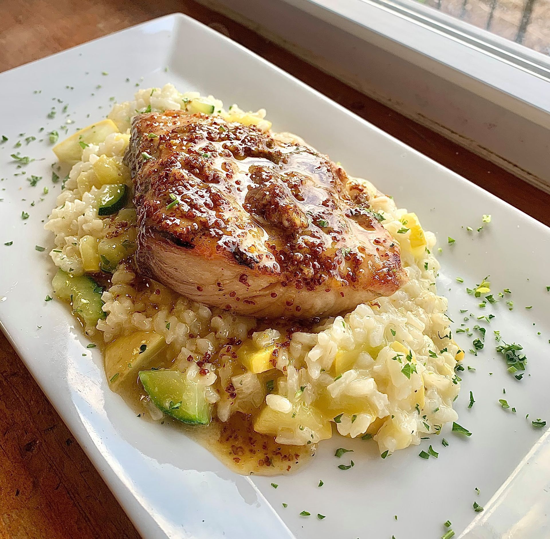 Mahi Mahi over Risotto