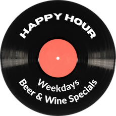 Happy Hour Monday, Wednesday and Thursday